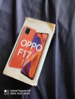 oppo f17 with box and charger