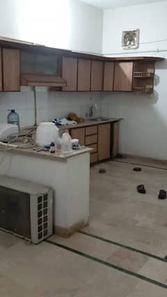 Flat 3 Bed DD West Open Road Facing in Shumail Complex Main University Road Opposite Al Jadeed Mart