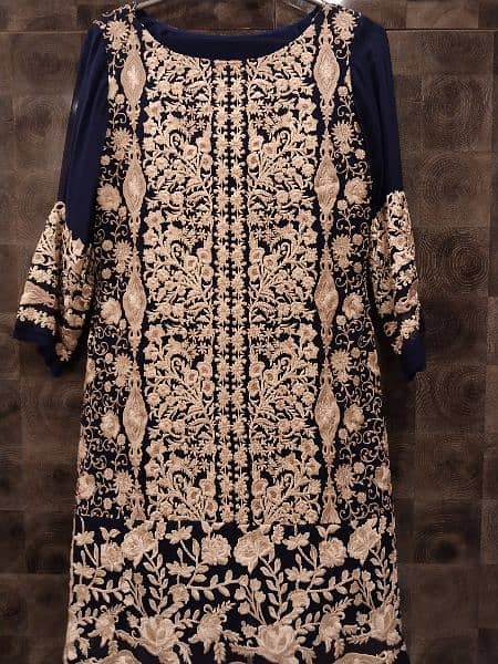 agha noor 3 piece dress 1