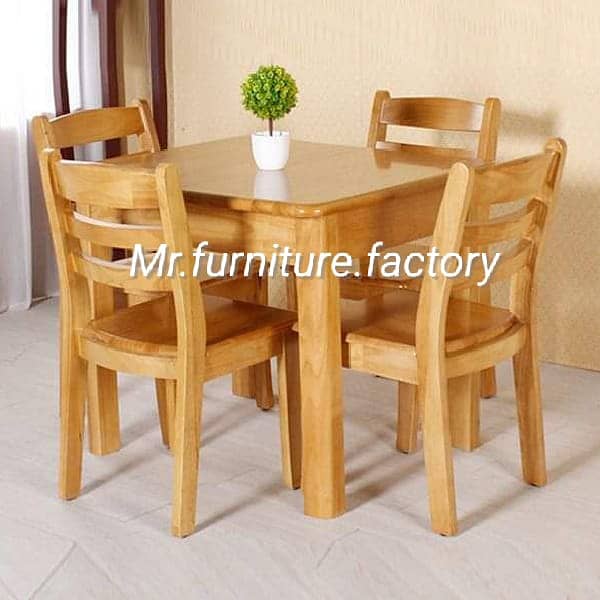 dining table/luxury dining/6 seater dining set/wooden table/chairs 3