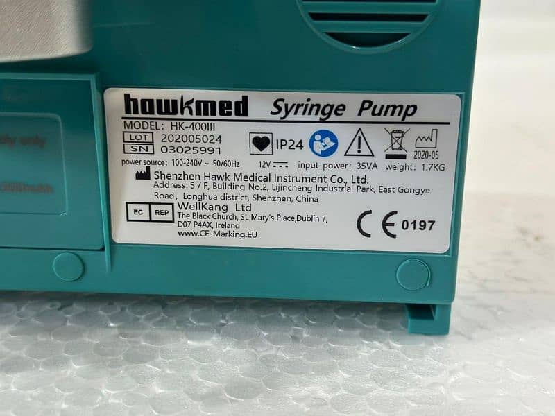 New Syringe pump Hawkmed & Fresinius Syringe pump for sale 6