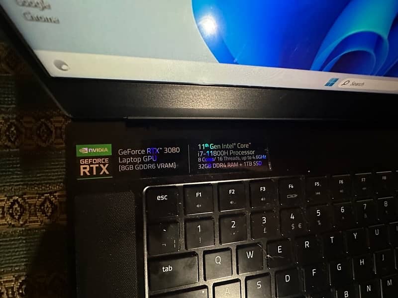 Razer Blade 15 advance late 2021 RTX 3080 6