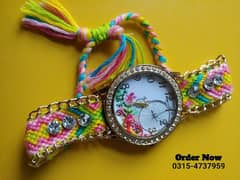 Girls Gift Watch Jewel Watch Chrochet Watch Original Images  Colorfull