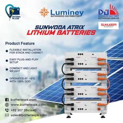 luminey (sunvoda) 51.2V 100Ah rechargable lithium iron battery system