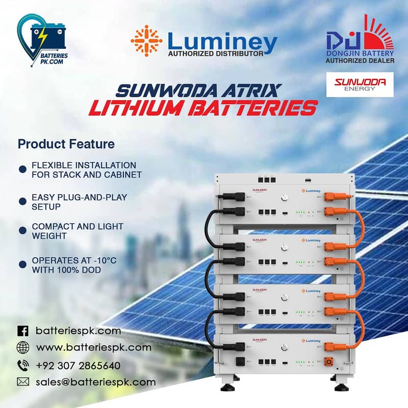 Luminey (Sunwoda) 51.2V 100Ah rechargable lithium iron battery system 4