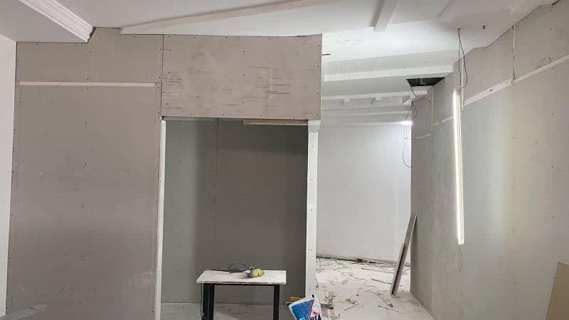 drywall/gypsum board partition/office partition/false ceiling work 8