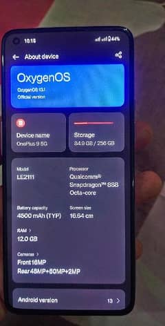 OnePlus 9 5G
Condition 10/10
RAM:12/ROM:256