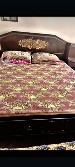 double bed with mattress