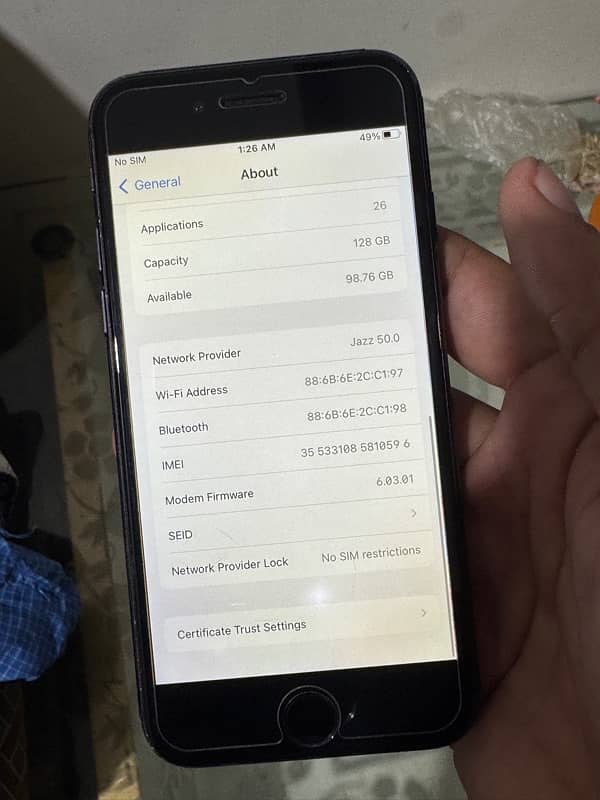 IPHONE 7 PTA APPROVED 128GB ALL OK 5