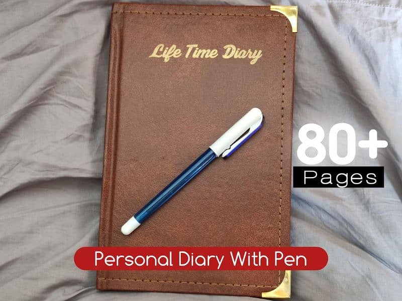 Personal Diary with Pen 80+ Pages 0