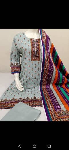 cotton, lawn both 3pcs stich suit