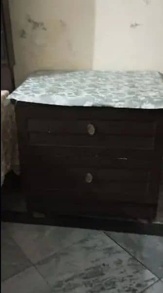 king size double bed with side tables with mattress 3