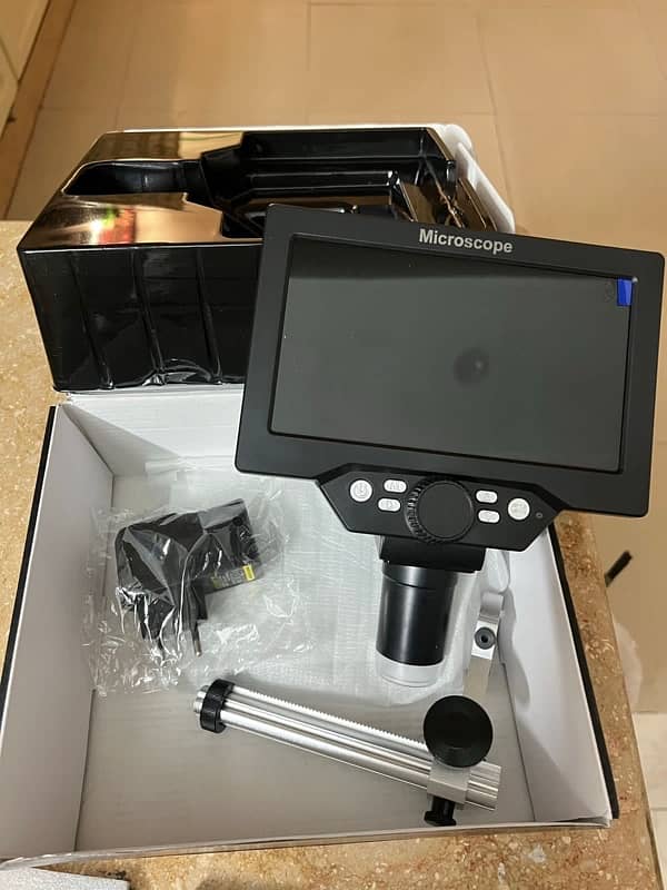 Portable digital microscope  with 7 inch lcd, 12 MP high expansion 1