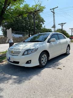 Toyota Corolla 2009 Xli convert Gli Islamabad number 03225322487 0