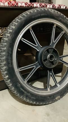 Cg 125 rare alloy rim for sale with tyre tube