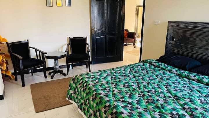 Three bed furnished flat for rent in F15 Islamabad 11