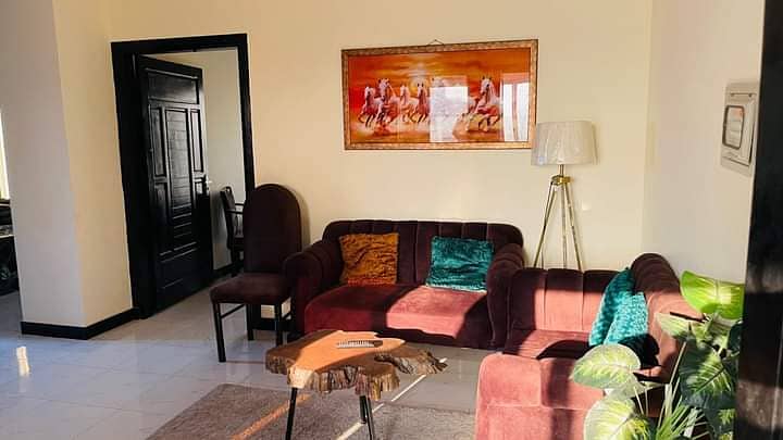 Three bed furnished flat for rent in F15 Islamabad 17