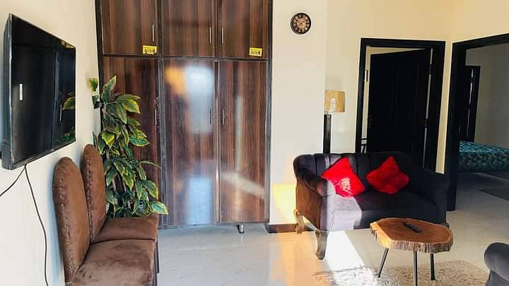 Three bed furnished flat for rent in F15 Islamabad 23