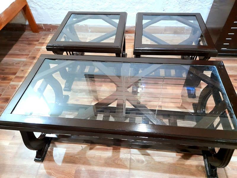 Wooden Table Set New Condition 1