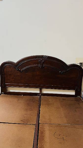 wooden bed without matres 2