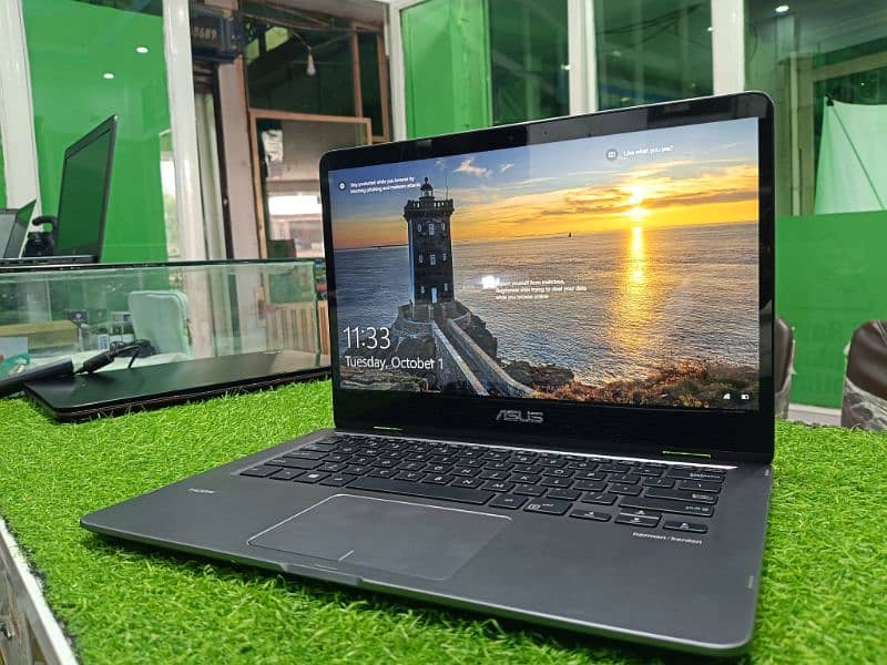 360 Touch-UlTra Slim-8th Gen-Core i5-8GB Ram+256ssd*Asus Zenbook 7