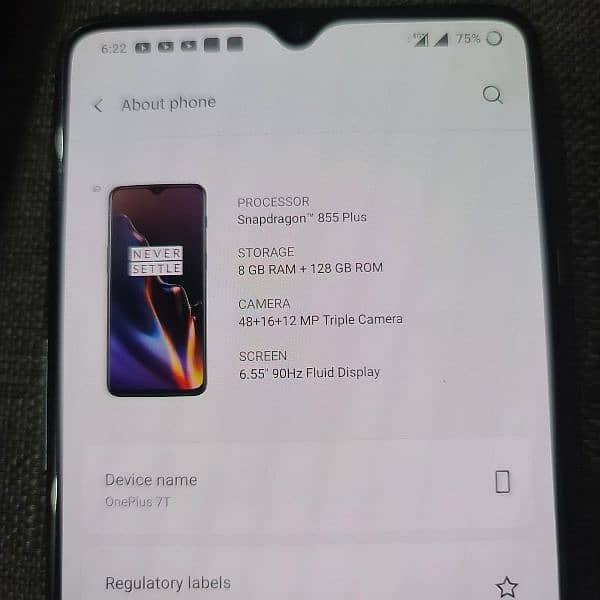 Phone Oneplus 7T. 8/128. No Exchange. 4