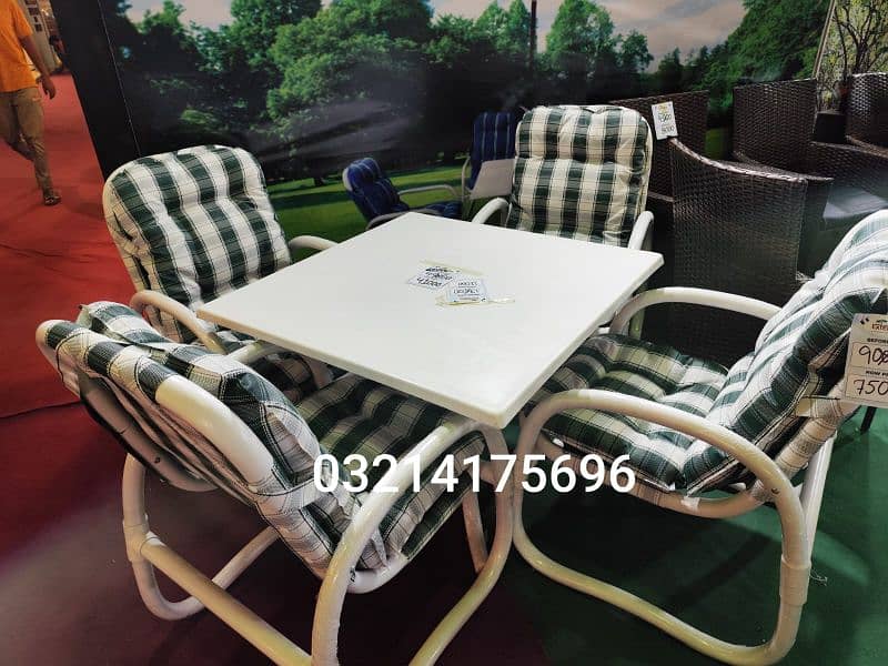 OUTDOOR GARDEN UPVC FURNITURE SOFA SET CHAIRS TABLE UMBRELLA BENCH 7