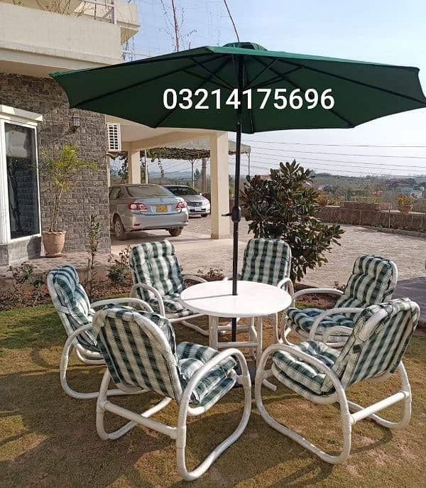 OUTDOOR GARDEN UPVC FURNITURE SOFA SET CHAIRS TABLE UMBRELLA BENCH 8