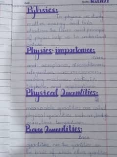 Hand writing accigment work