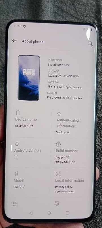 OnePlus 7 pro 12/256 dual sim 5