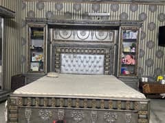 King bed with dressing table and showcase