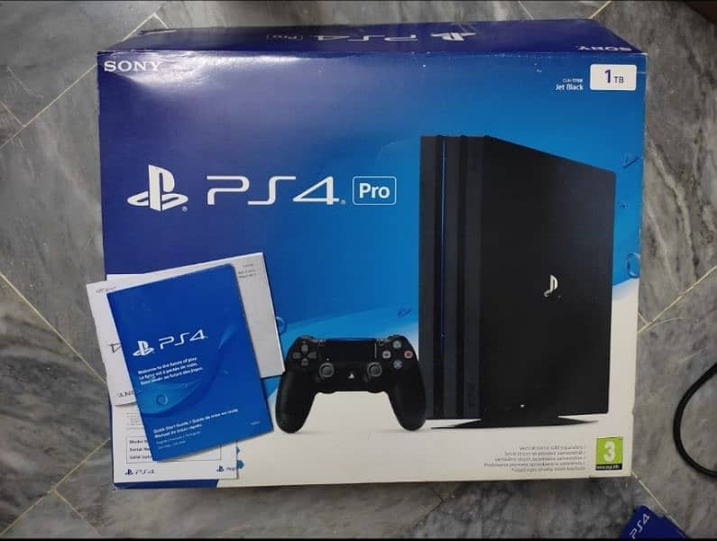 Sony PS4 Pro 2 controller with box 1 TB 4k 0