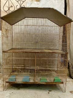 3 portion Birds cage with box option ( birds se exchange possible he )