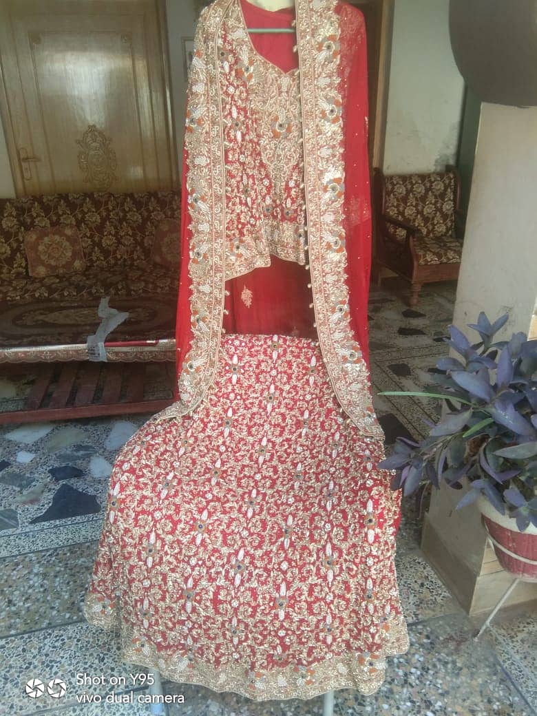 Bridal Dress / Bridal Lehanga / Wedding Dress / Red Lehanga 3