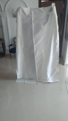 white curtains