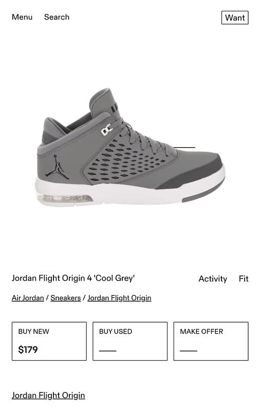 Branded shoe for Men Jordan Flight Origin 4 6