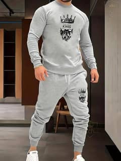 *Product Name*: 2 Pcs Men's Fleece Graphic Sweatshirt Track Suit