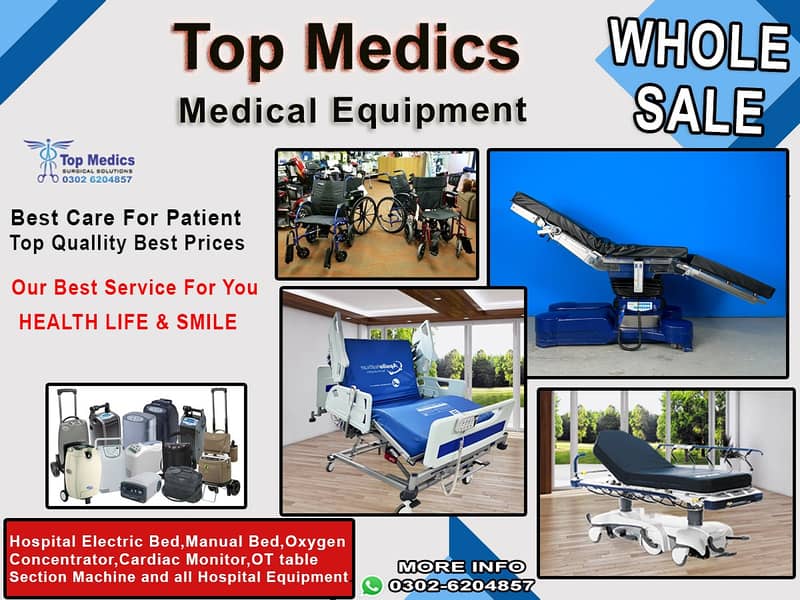 OT tables ,Operator table , Suction unit , ICU Monitor , drip stand 9