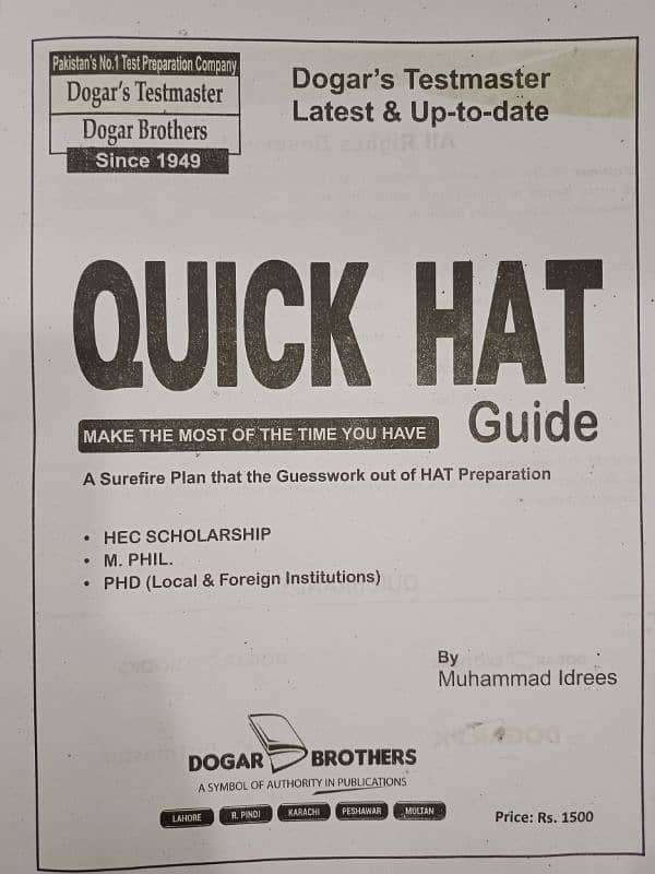 Dogar QUICK HAT Guide Latest 1