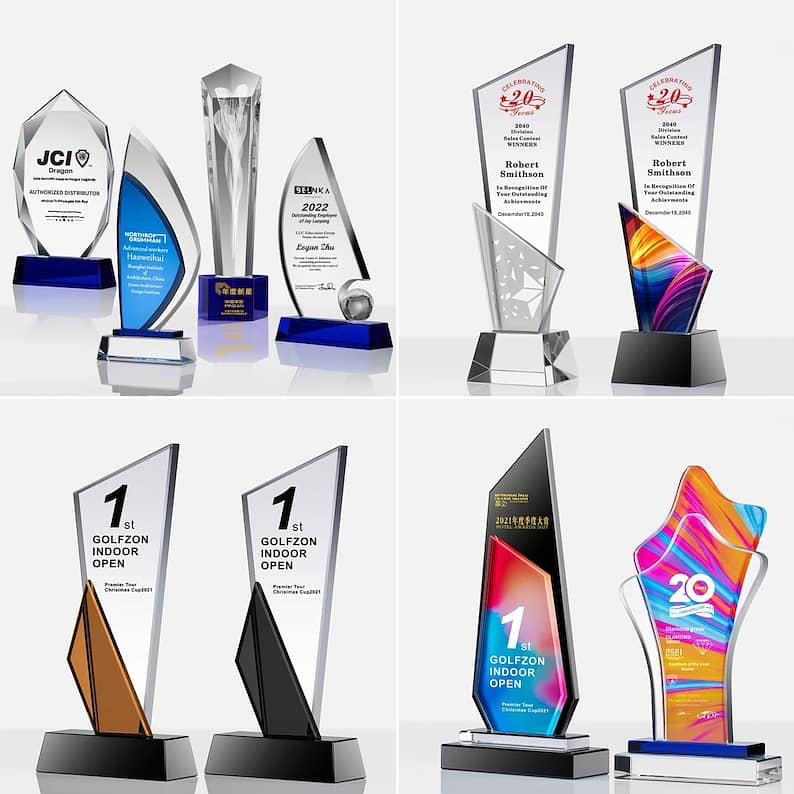 Award shield , Glass shield , Trophy , metal & wood award trophie 7