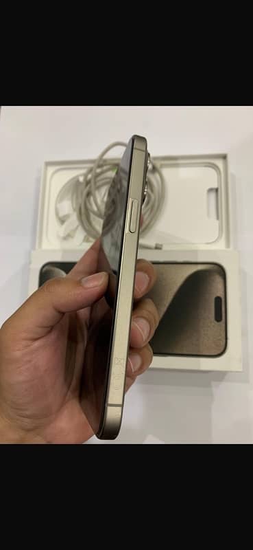 I phone 15 Pro Max 256 Gb phsical plus E sim PTA approved 3