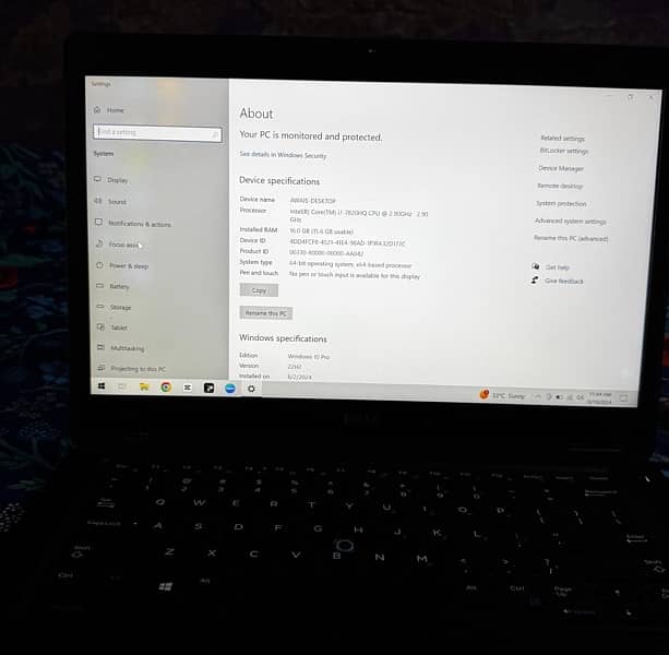 Dell Laptop Core i7 7th gen Model  Latitude 5