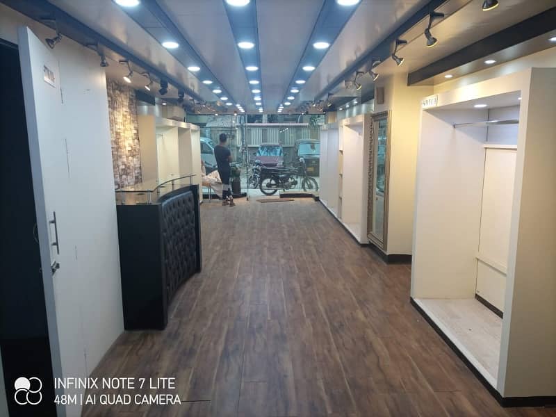 Shop Available For Rent At Bahadurabad Near Chaar Minaar Chowrangi 21