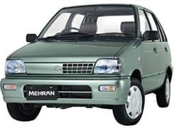 Suzuki Mehran is available for rent Rawalpindi-Islamabad.