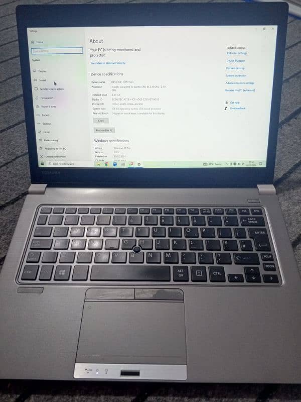 Toshiba Laptop Core i5 6th Generation 4