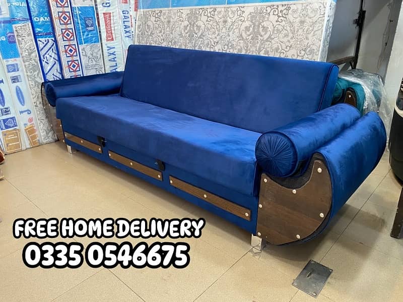 Wooden Sofa Cum Bed - Free Delivery 1