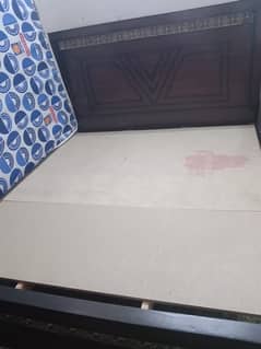 king size bed sold with spring mattress new condition