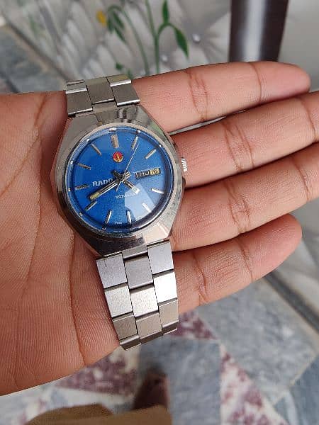 Rado Voyager watch Rare Blue Dial Fresh Condition 0