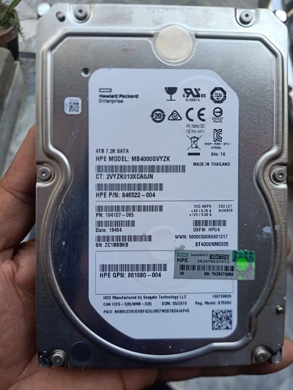 4TB Harf Drive Made In Thailand for call 03004606661 0