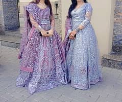 2 dress same Bridal and Party Wear